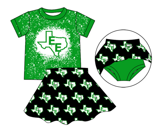 MOQ  Custom design baby girls skirt girls team outfits