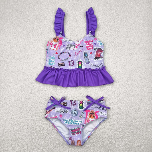 S0389 Girls singer Bathing Suit 2pcs