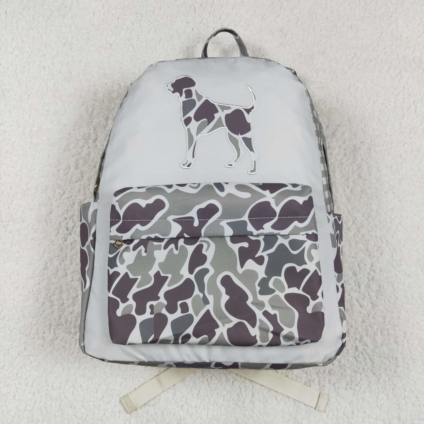 BA0268  toddler backpack hunting dog baby  gift preschool bag embroidery
