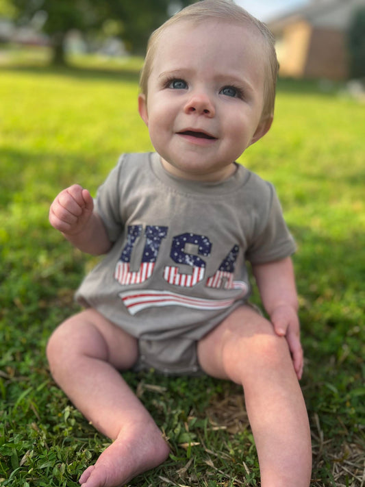 Baby Boy USA Rompers