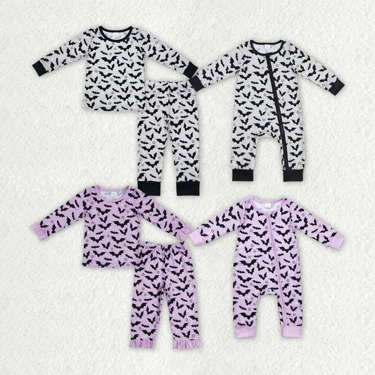 Matching Baby boys girls Halloween bat clothing bamboo