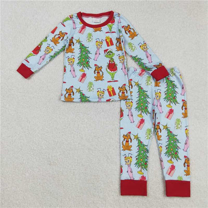 Matching Baby girls Christmas long sleeves pajamas