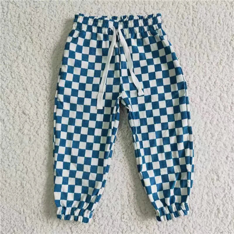 Matching Baby boys checkered long pant