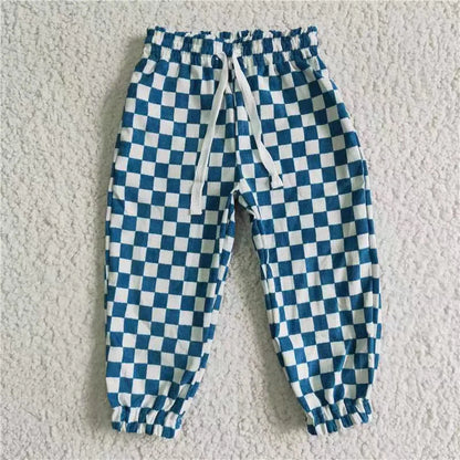 Matching Baby boys checkered long pant