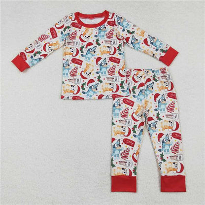 Matching Baby girls Christmas long sleeves pajamas