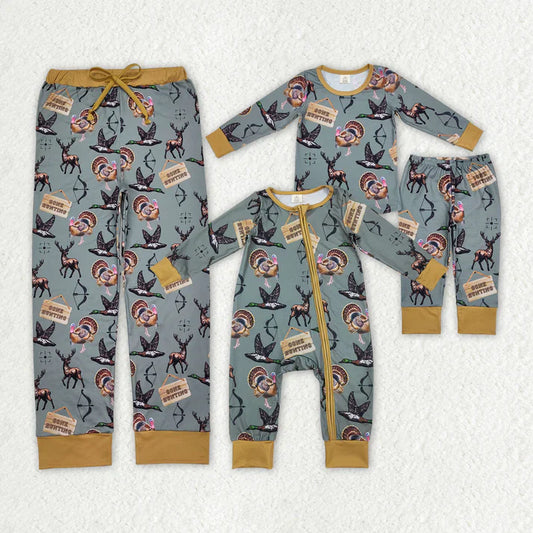 Family Matching Adult Baby boys duck pajamas