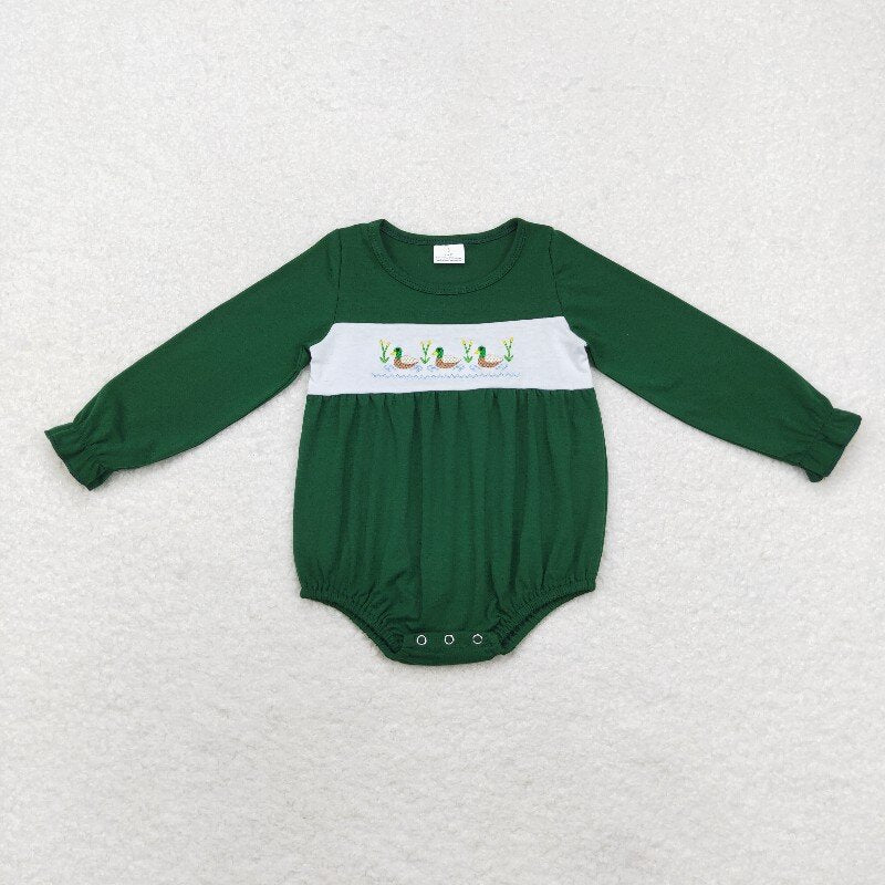 Matching Baby girls boys duck outfits embroidery clothing