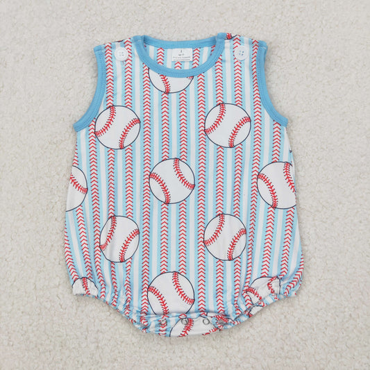 SR2743 Baby boys checkered baseball romper
