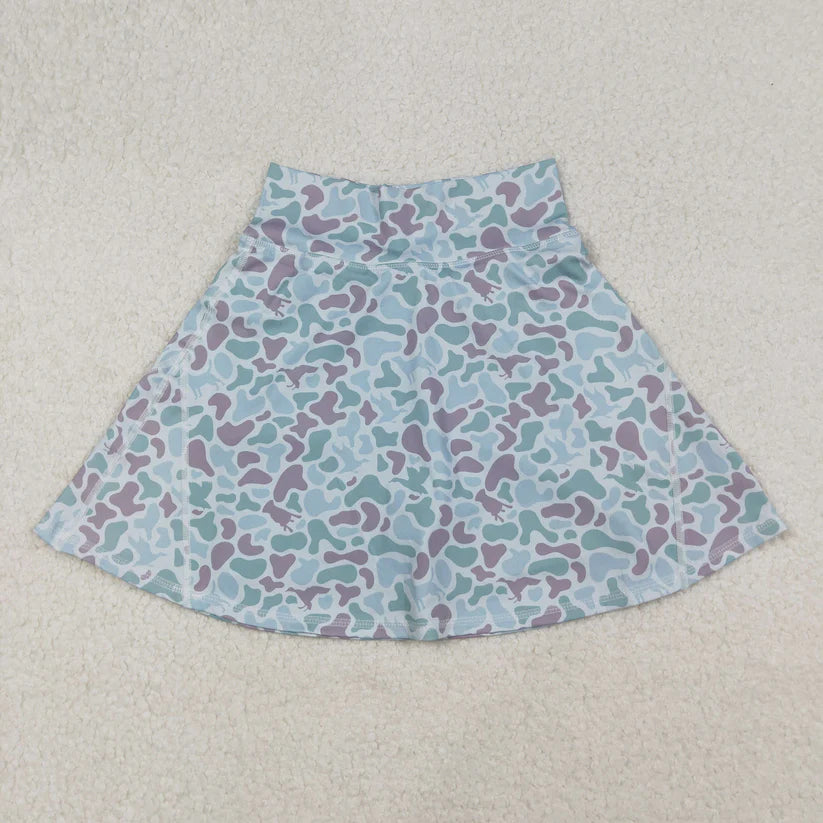 Family Matching Adult women  Baby girls camo skirt yoga