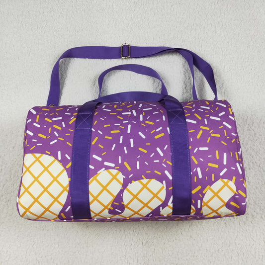 BA0321 purple icecream Duffle Bag 18.5x11.2x7.9 inches
