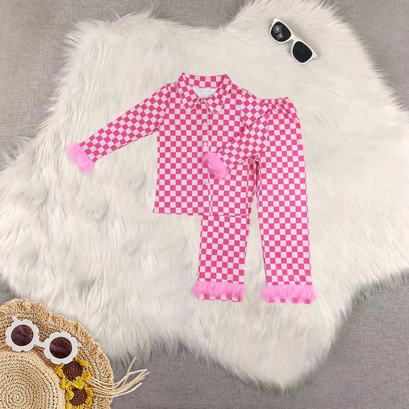 Matching Adult women Christmas furry pajamas