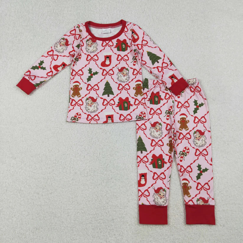 Family Matching Adult Baby girls Christmas red pajamas clothing