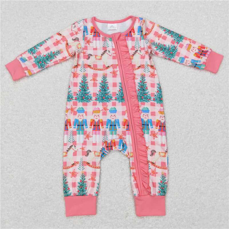 Matching Baby girls Christmas Soldier romper & pajamas clothing