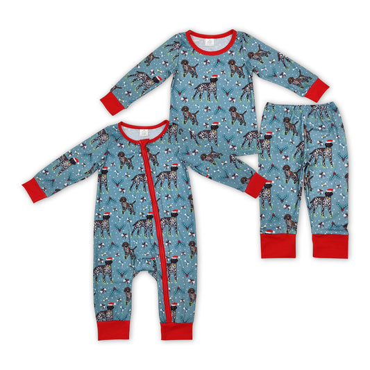 Matching Baby boys Christmas dog outfits clothing