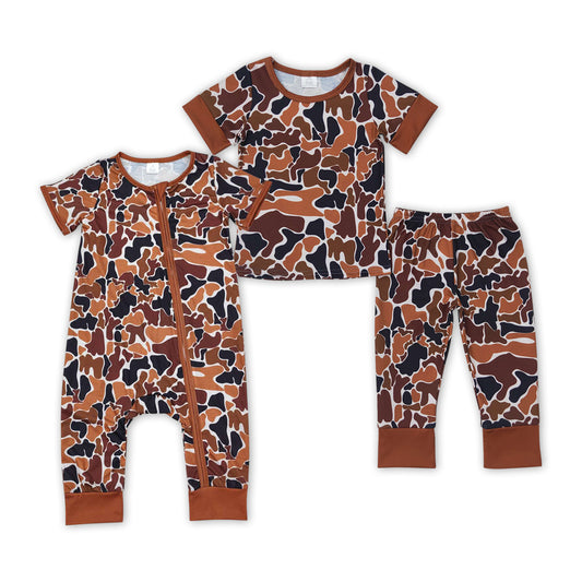 Matching Baby boys camo outfits clothing