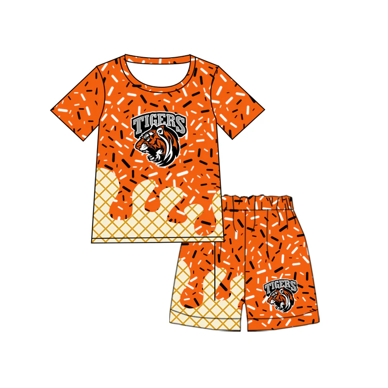 No MOQ Group Custom design boys orange team outfits （Deadline Aug.6th ）