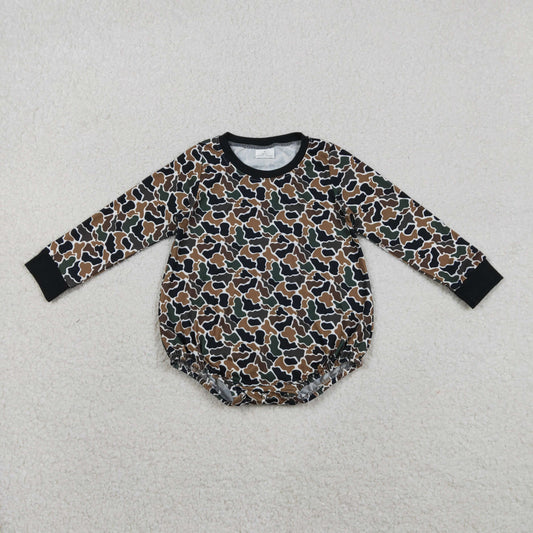 LR2809 baby boys camo long sleeves romper