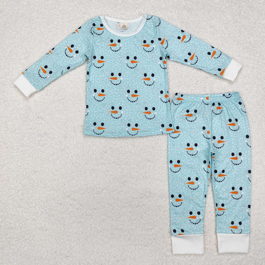 BLP0543 Boys snowman bamboo pajamas