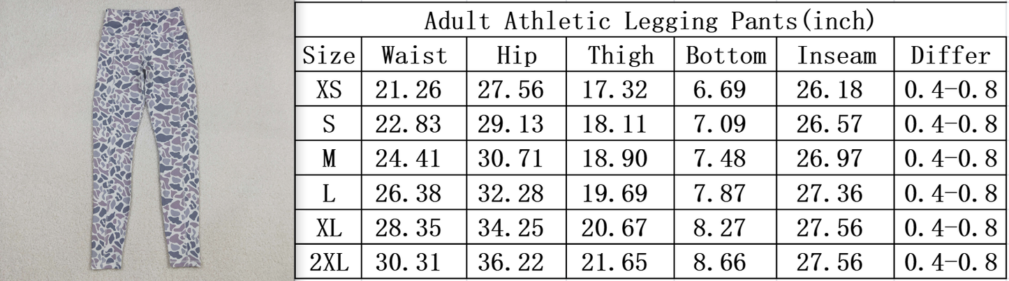 P0898 Adult women camo long Pants yoga