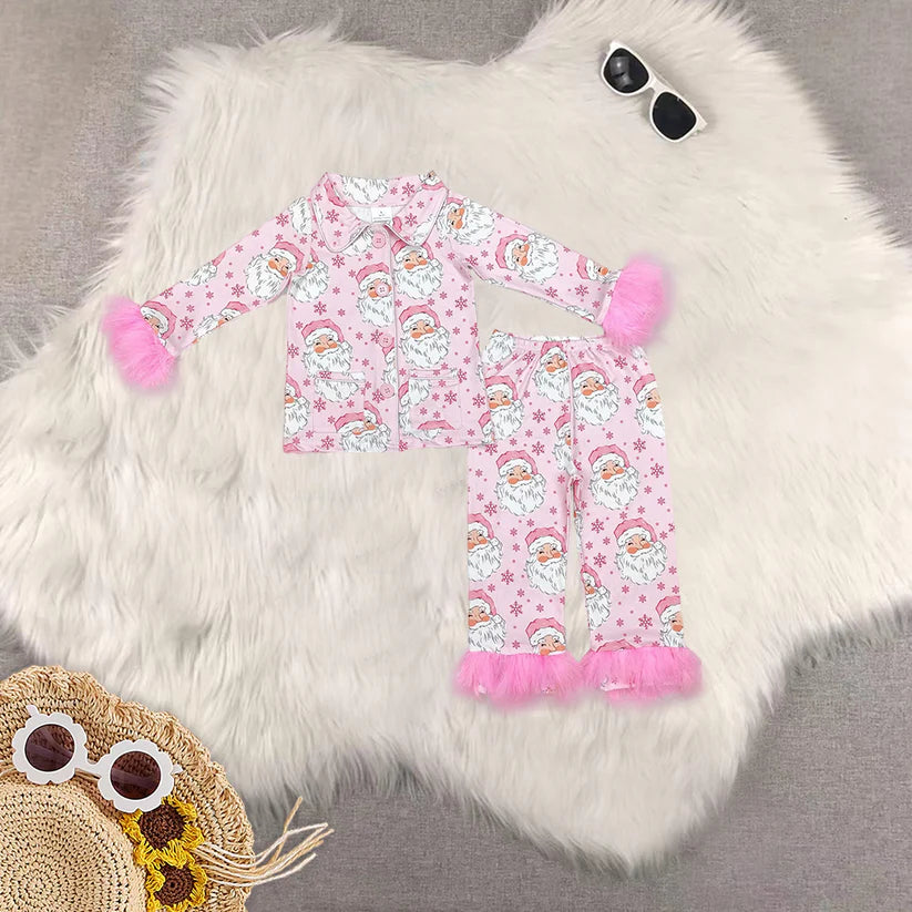 Family Matching Adult Baby girls Christmas winter Fluffy pajamas