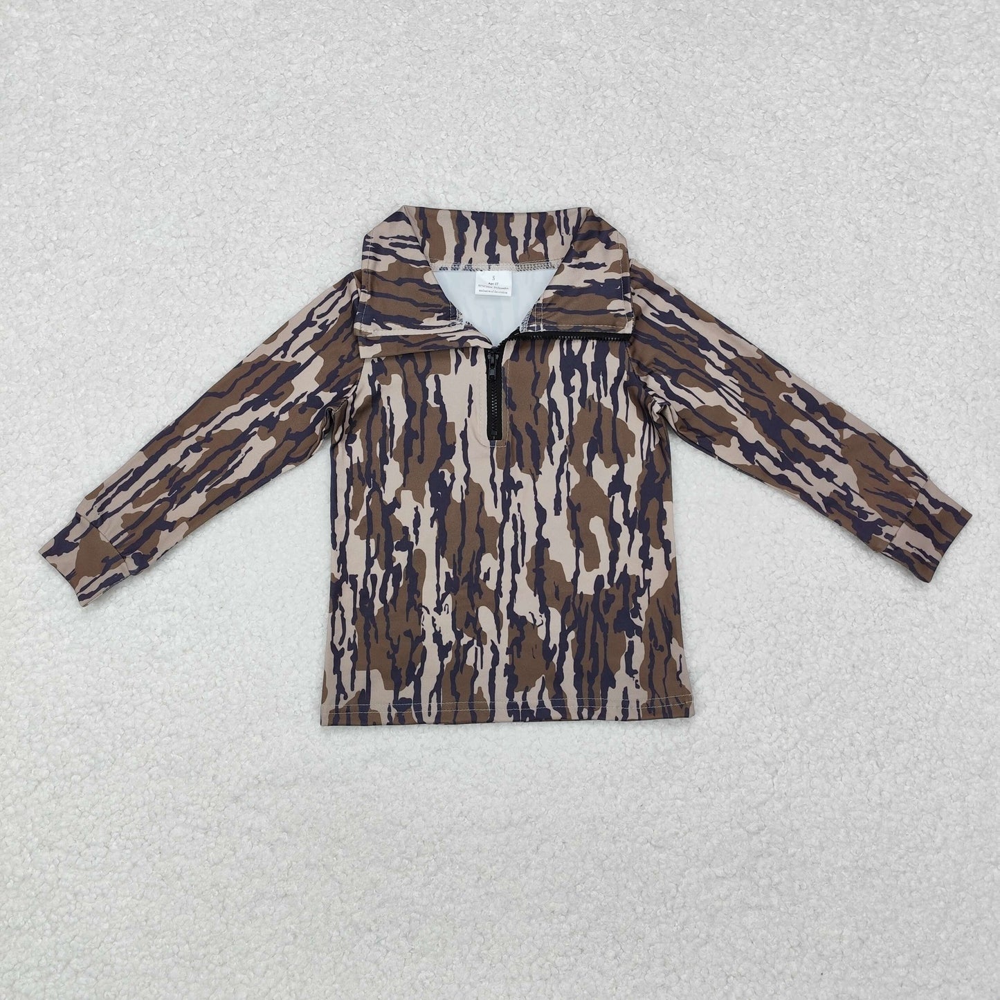 BT0957 Boys camo pullover