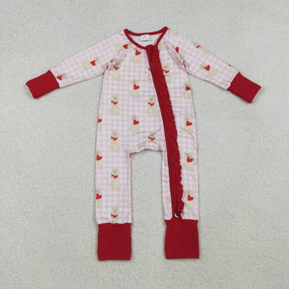 Family Matching Adult Baby girls Valentine's puppy red clothes