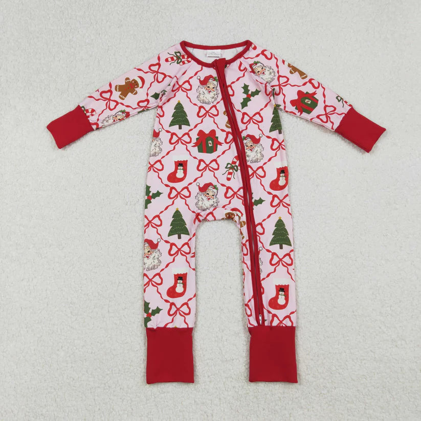 Family Matching Adult Baby girls Christmas red pajamas clothing