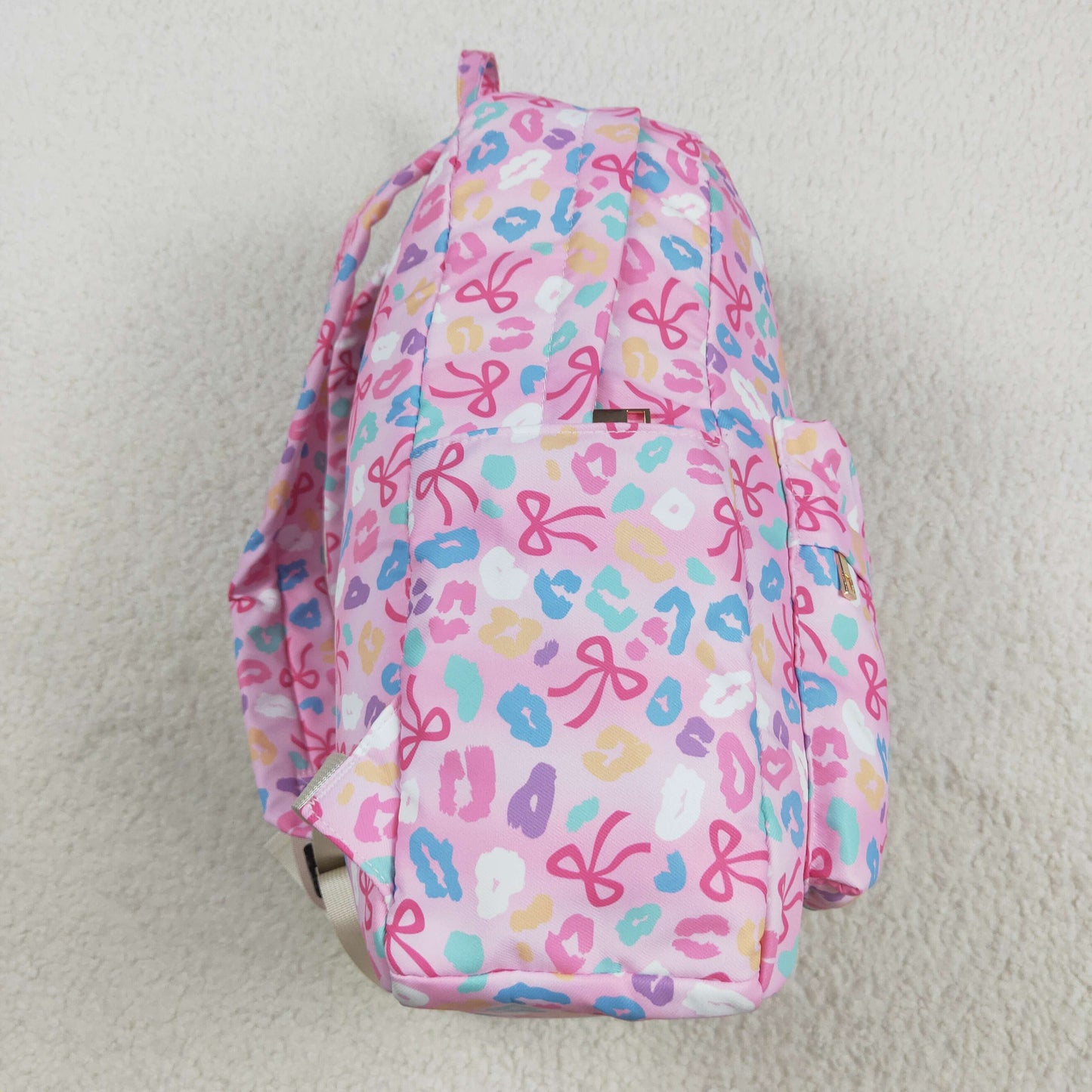 BA0319 Girls tips bow zipper schoolbag