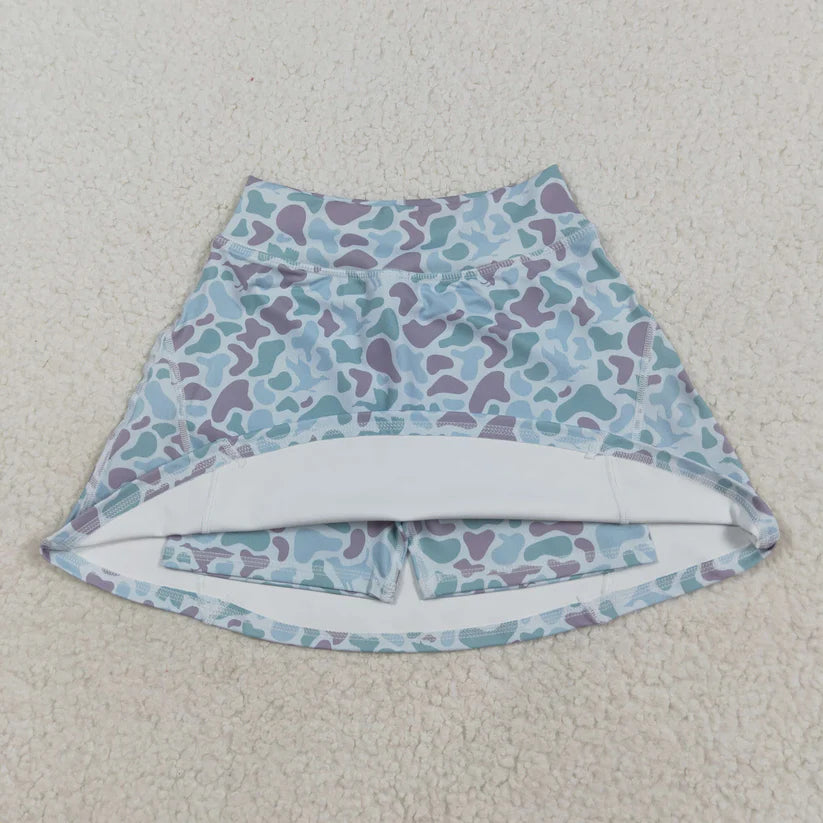 Family Matching Adult women  Baby girls camo skirt yoga