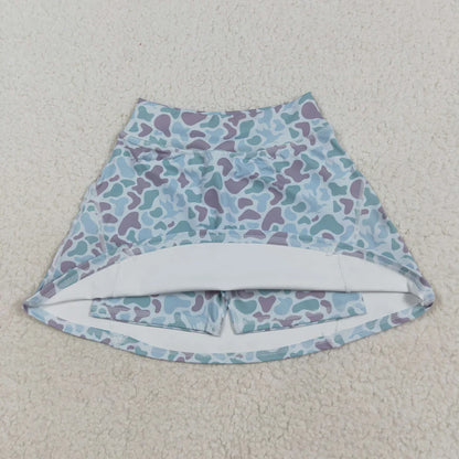 Family Matching Adult women  Baby girls camo skirt yoga