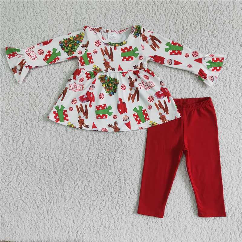 Matching Baby girls Christmas Elf Clothing Sets