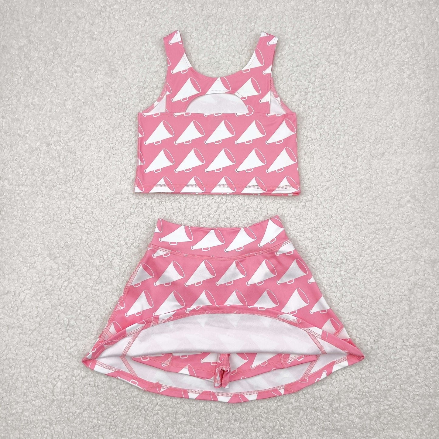 GSD1467 Girls pink bugle yoga Dress