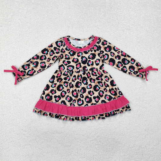 GLD0832 baby Girls leopard Dress