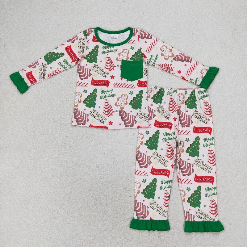Family Matching Adult Baby girls boys Christmas tree pie clothes