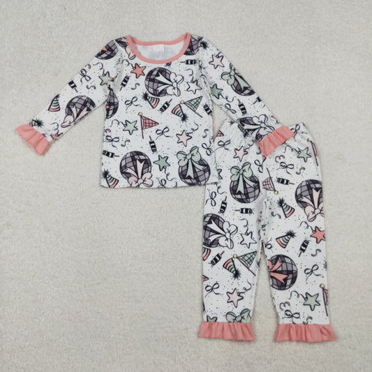GLP2711 baby girls New Year pajamas