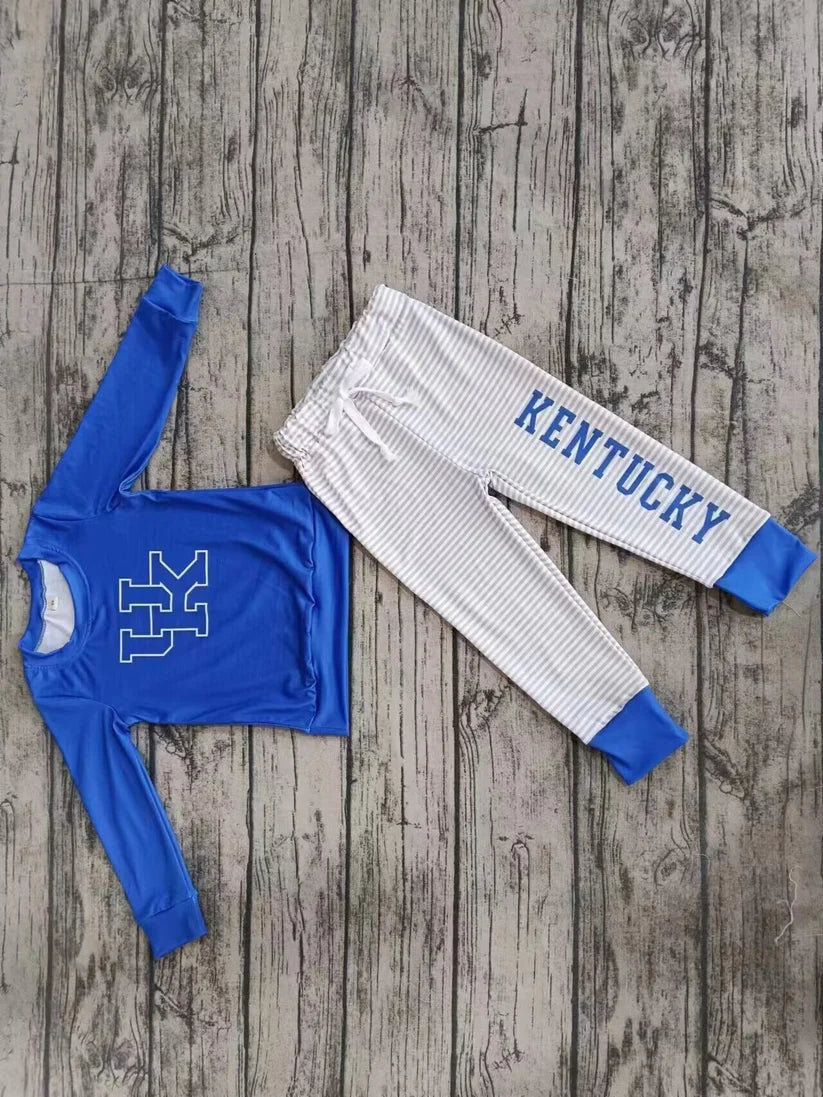 MOQ 5 Custom design baby boys UK KENTUCKY team Outfits kids clothing