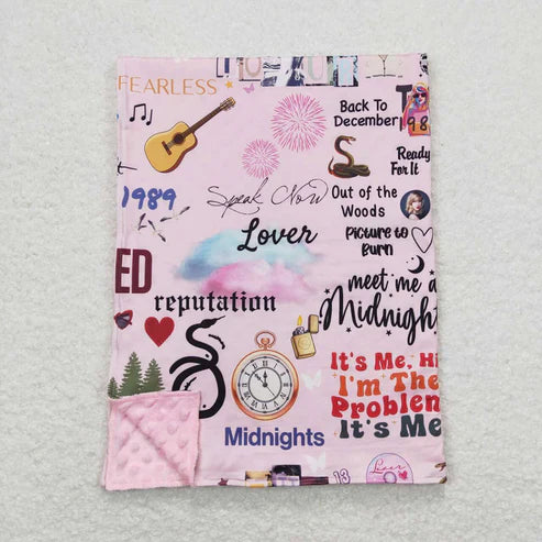 Matching RTS Summer Taylor Swift baby blanket