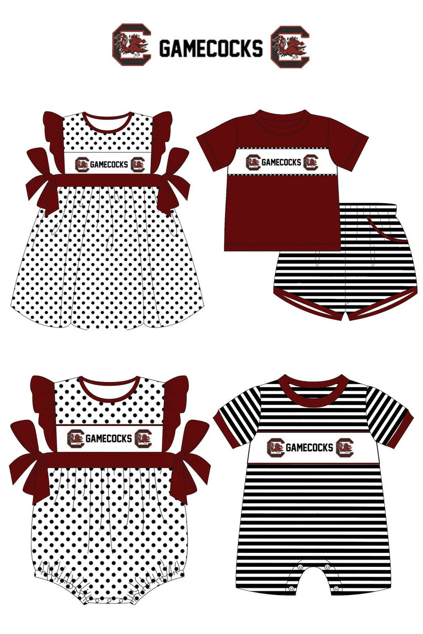 MOQ 3 Gamecocks Sister Clothes Matching sets for boys and girls