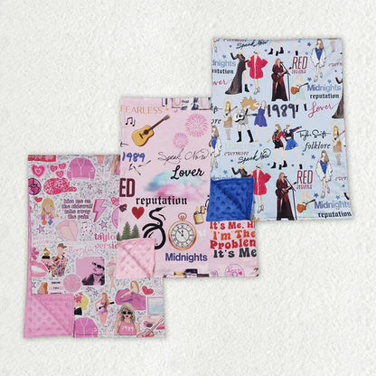 Matching RTS Summer Taylor Swift baby blanket