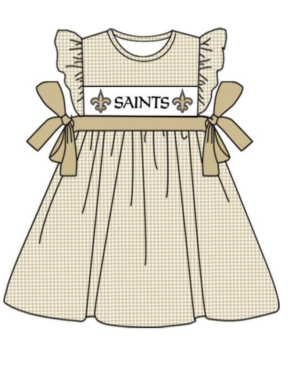 Custom design moq 3 Girls saints Dress