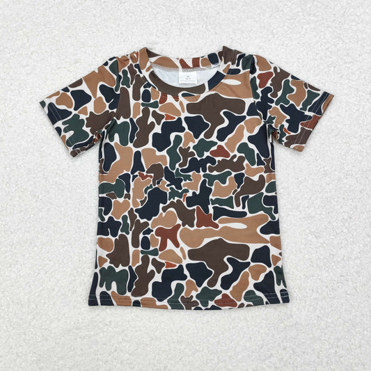 BT0905 Boys camo short sleeves Top