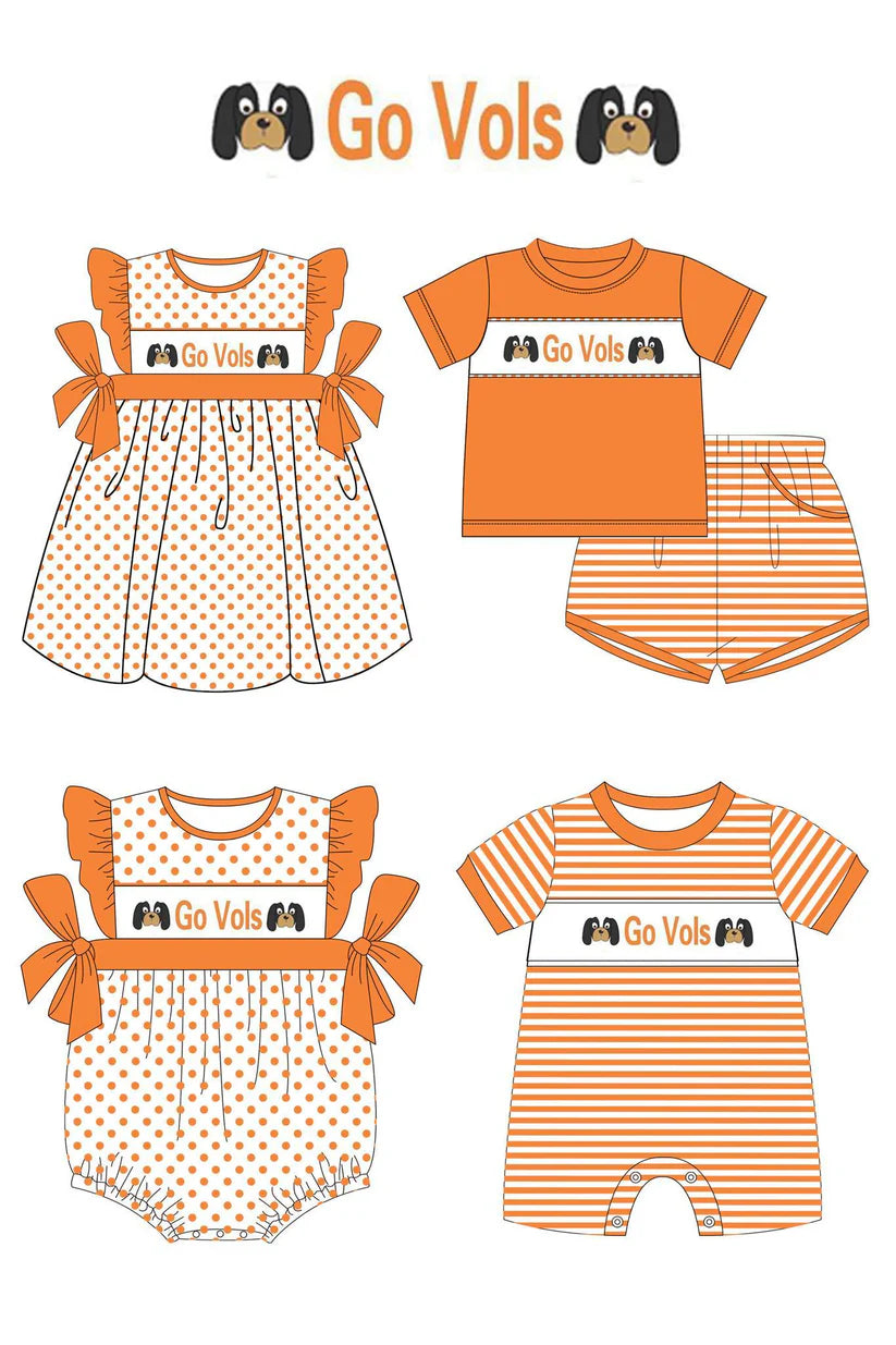 MOQ 3 team GO VOLS ORANGE GIRLS AND BOYS MATCH