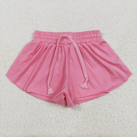 SS0546 baby girls pink shorts yoga