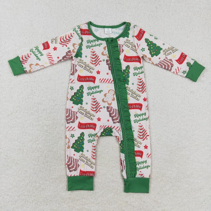 Family Matching Adult Baby girls boys Christmas tree pie clothes
