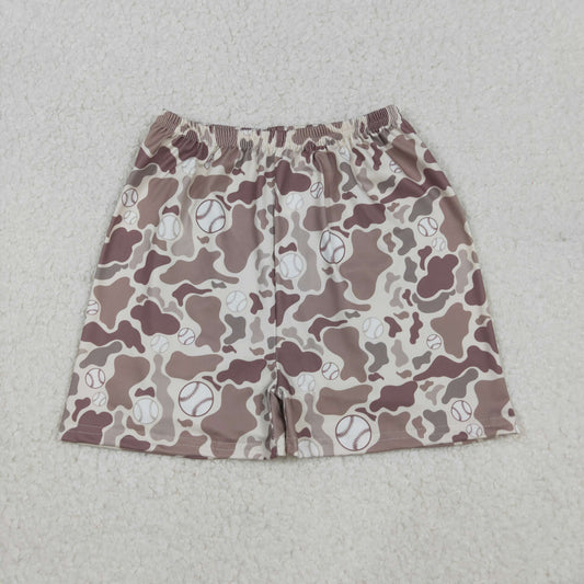 SS0654 baby boys baseball camo shorts