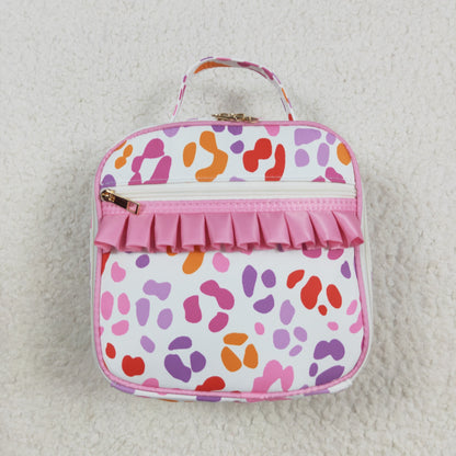 BA0309 baby leopard rose floral Lunch Box