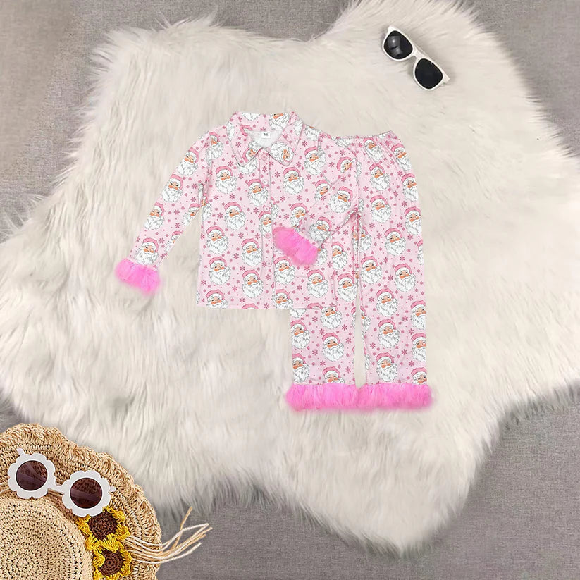 Matching Adult women Christmas furry pajamas