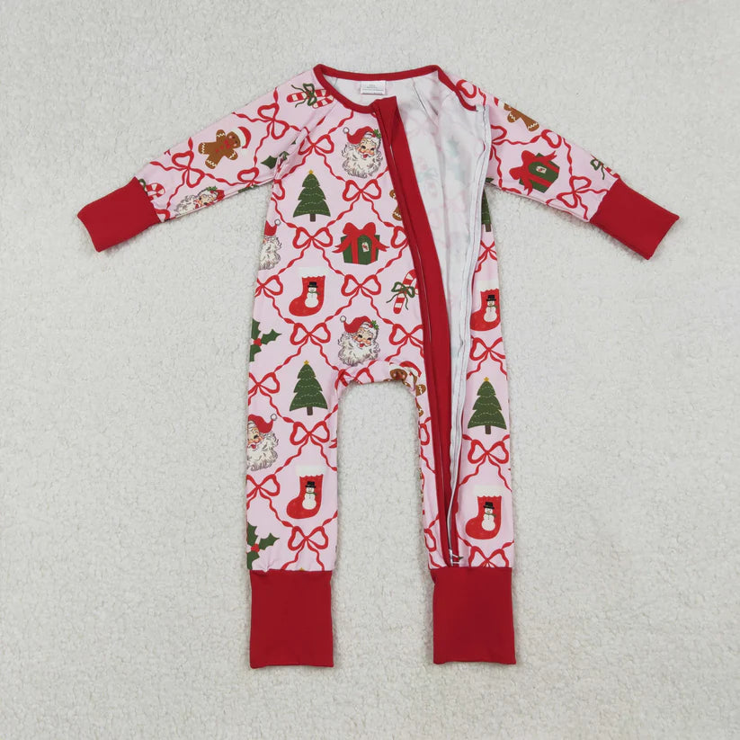 Family Matching Adult Baby girls Christmas red pajamas clothing
