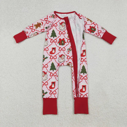 Family Matching Adult Baby girls Christmas red pajamas clothing