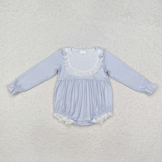 LR0986 Baby girls sky blue romper